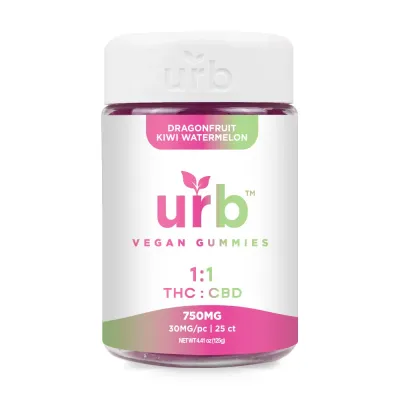 Urb 1:1 THC CBD Gummies 750mg