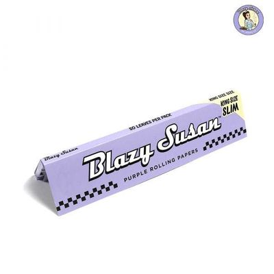 Blazy Susan Purple Rolling Paper - King Size Slim