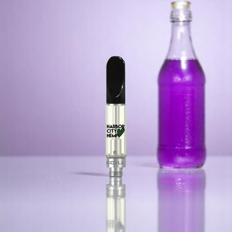 Harbor City Hemp Delta 8 CDT Cartridge 1g Hybrid Grape Soda