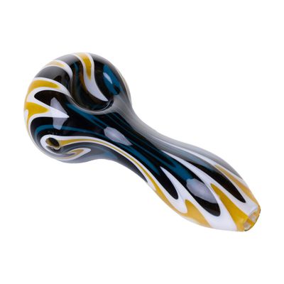 Pipa de Cuchara Human Grade Swirly de 4"
