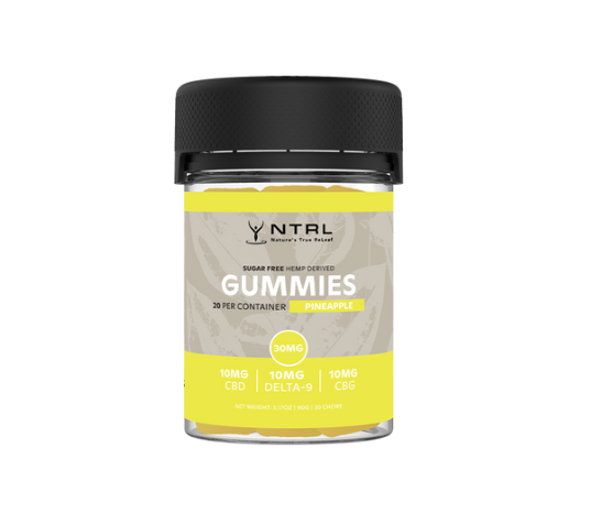 NTRL Sugar Free Gummy 10mg D9 10mg CBD 10mg CBG 20ct