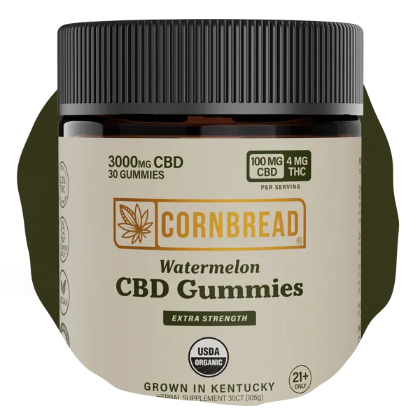 Cornbread Hemp CBD Gummies Watermelon 2ct 100mg