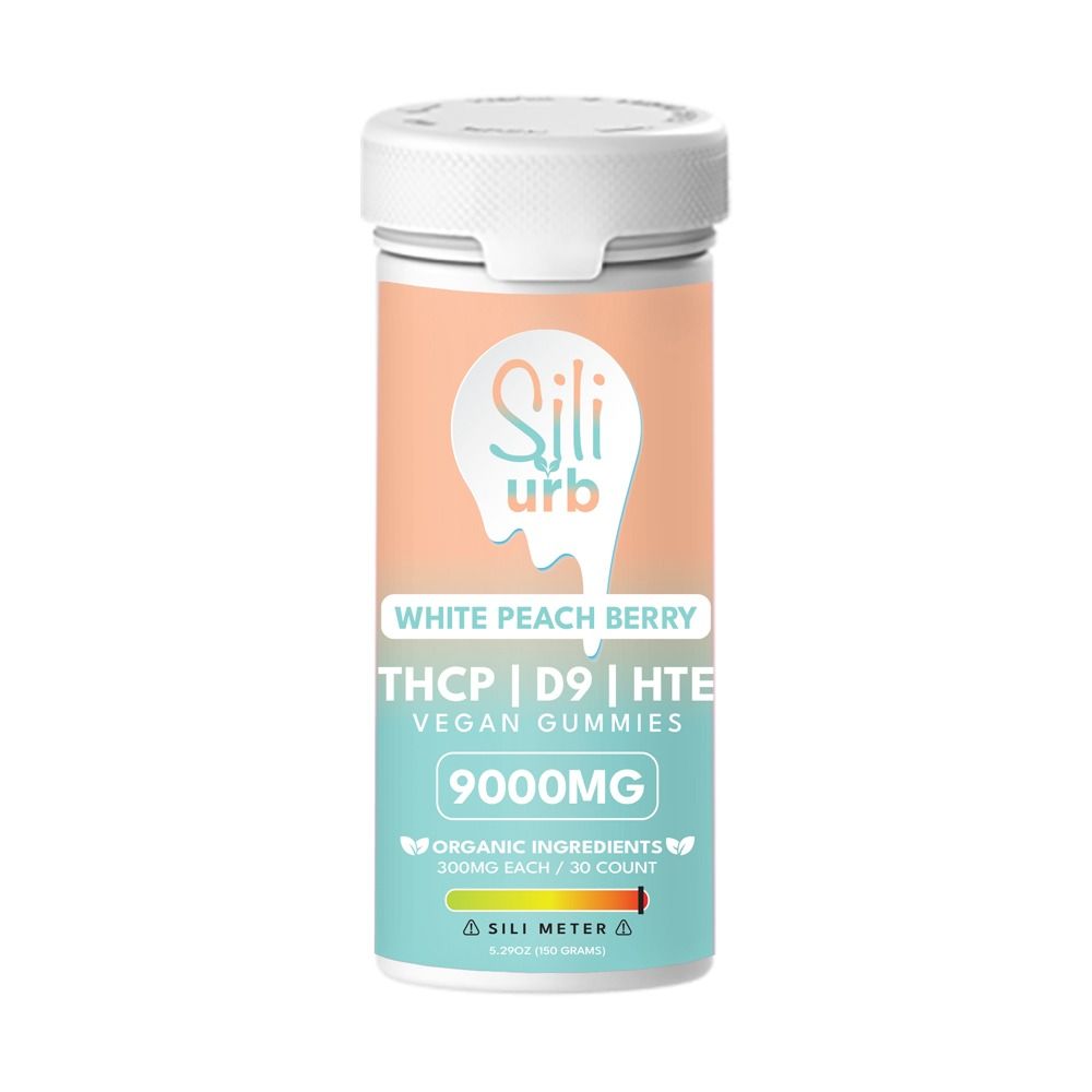Sili x URB (Chewys)THCP D9 HTE Gummies 9000mg, Flavor: White Peach Berry