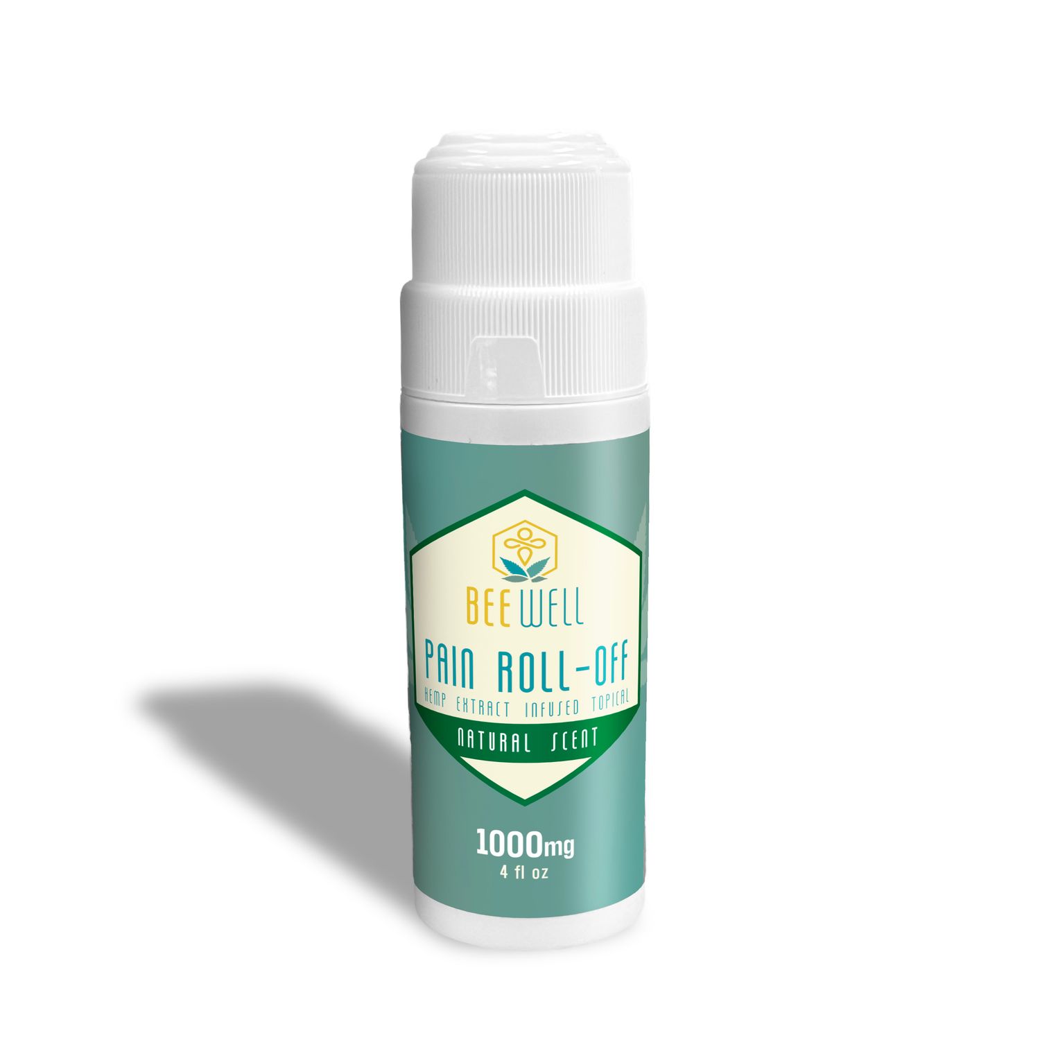 Bee Well CBD Pain Ease Roll Off Natural, Strength: 1000mg