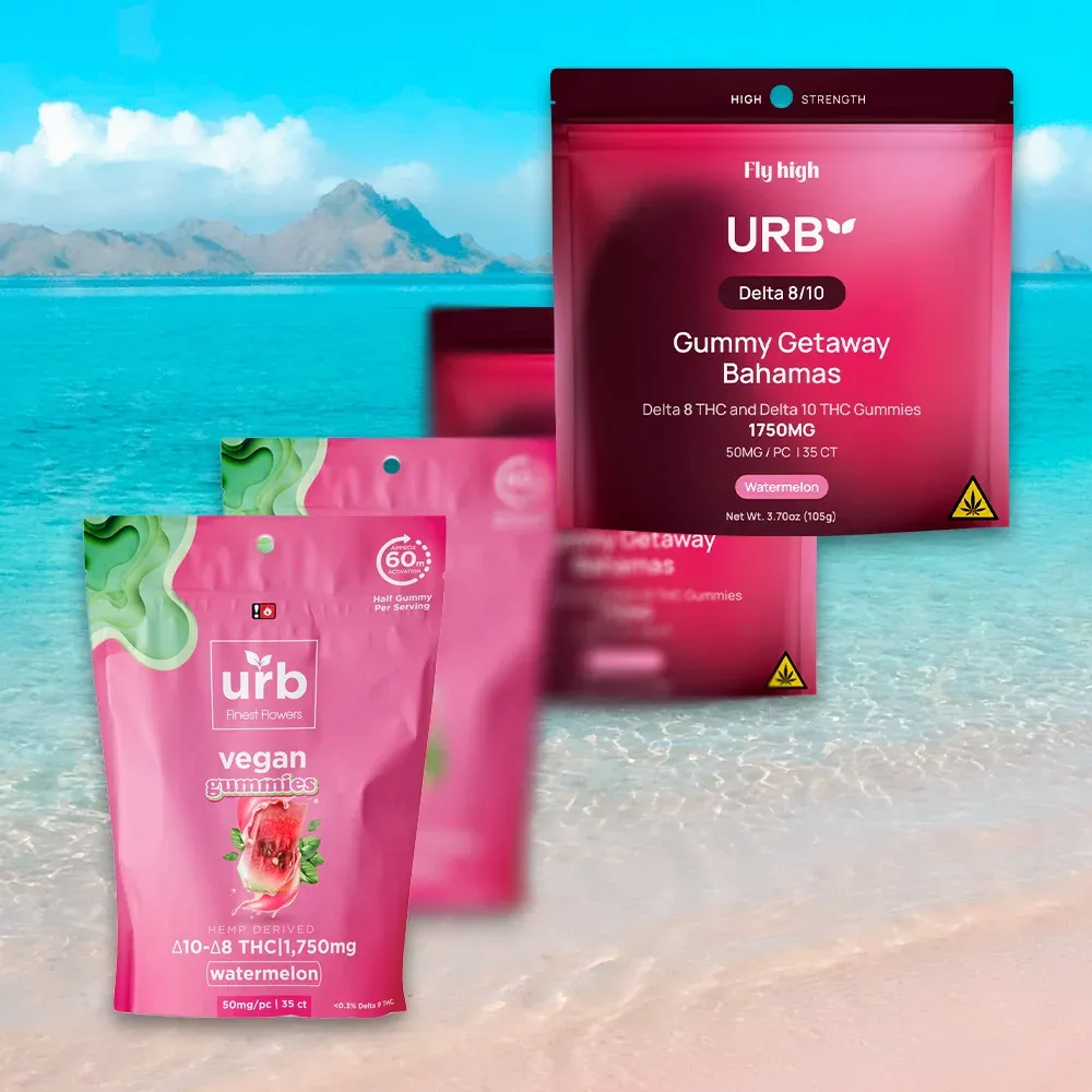 Urb Vegan Gummy 1750mg 35ct Delta 8 &amp; 10