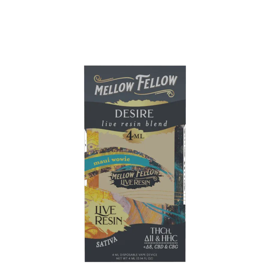 Mellow Fellow Live Resin Blend Disposable 4ml Desire Maui Wowie