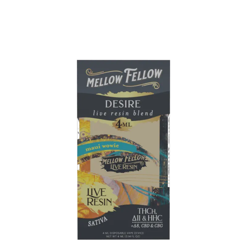 Mellow Fellow Live Resin Blend Disposable 4ml Desire Maui Wowie