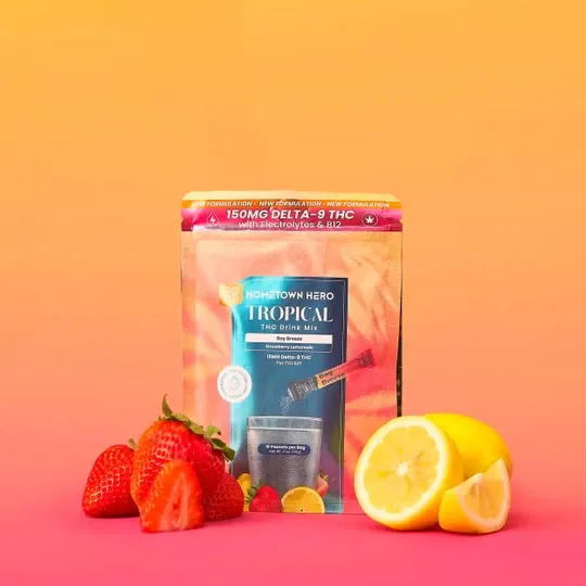 Hometown Hero Drink Mix w/ B12 Hydration 150mg Delta 9 10ct