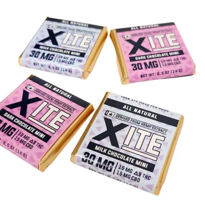XITE Chocolate Mini 15mg CBD 15mg D9