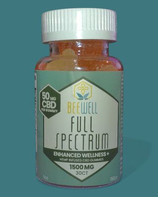 Bee Well CBD Wellness Full Spectrum Gummies 30ct 1500mg