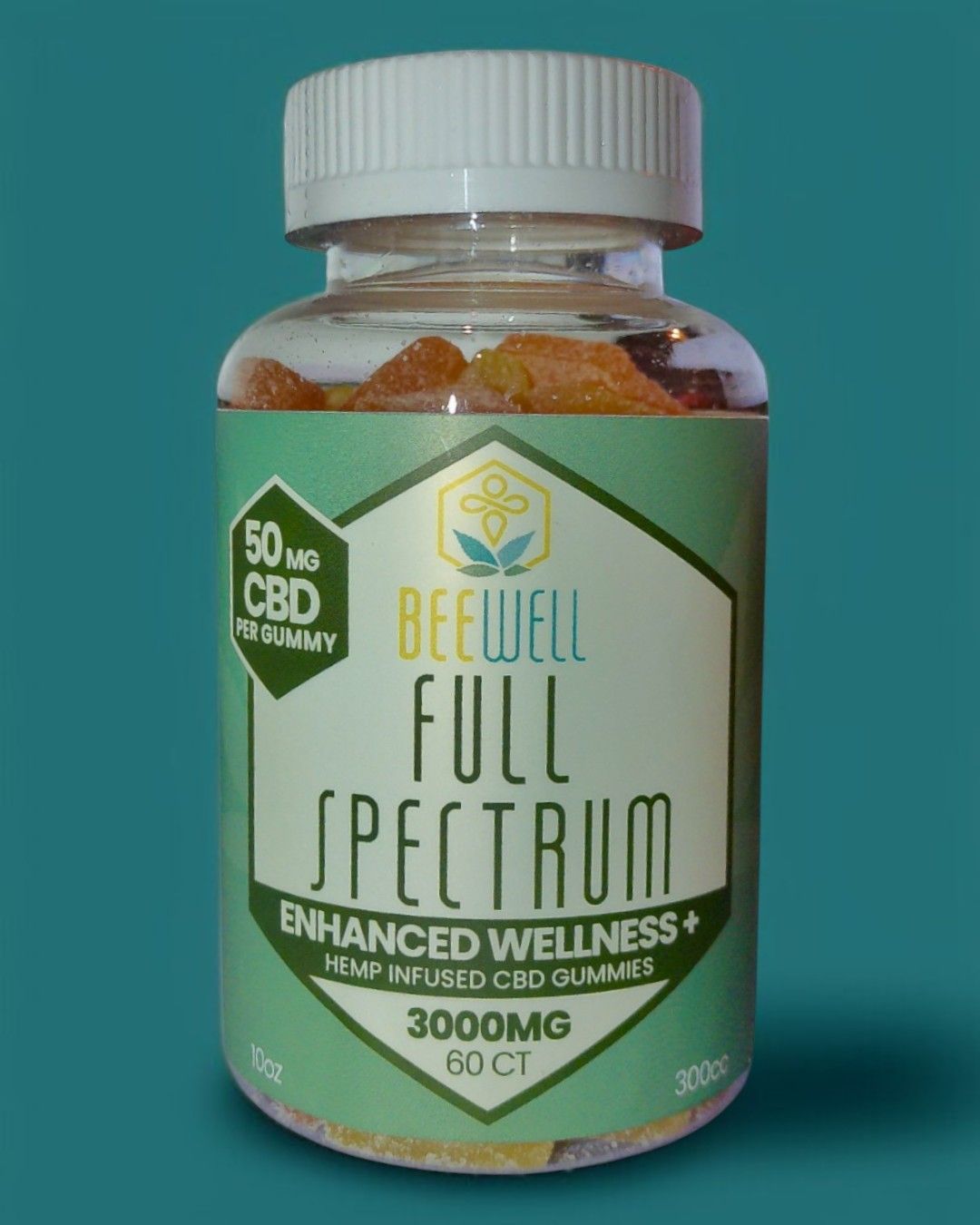 Bee Well CBD Wellness Full Spectrum Gummies 60ct 3000mg