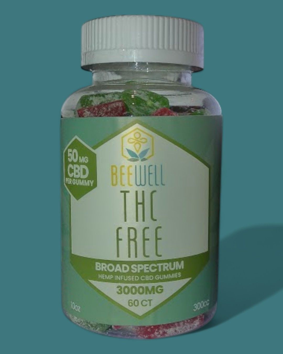 Bee Well CBD Broad Spectrum Gummies 60ct 3000mg