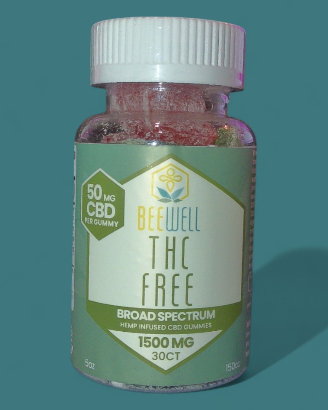 Bee Well CBD Broad Spectrum Gummies 30ct 1500mg