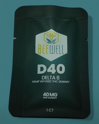 Bee Well CBD D40 Delta 8 Gummies  1ct 40mg