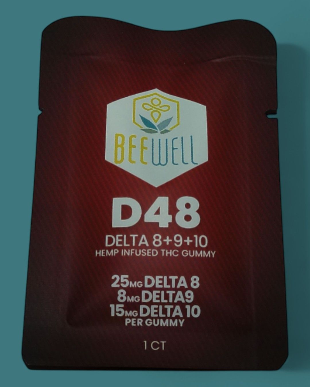 Bee Well CBD D48 Delta 8+9+10 Gummies  1ct 48mg