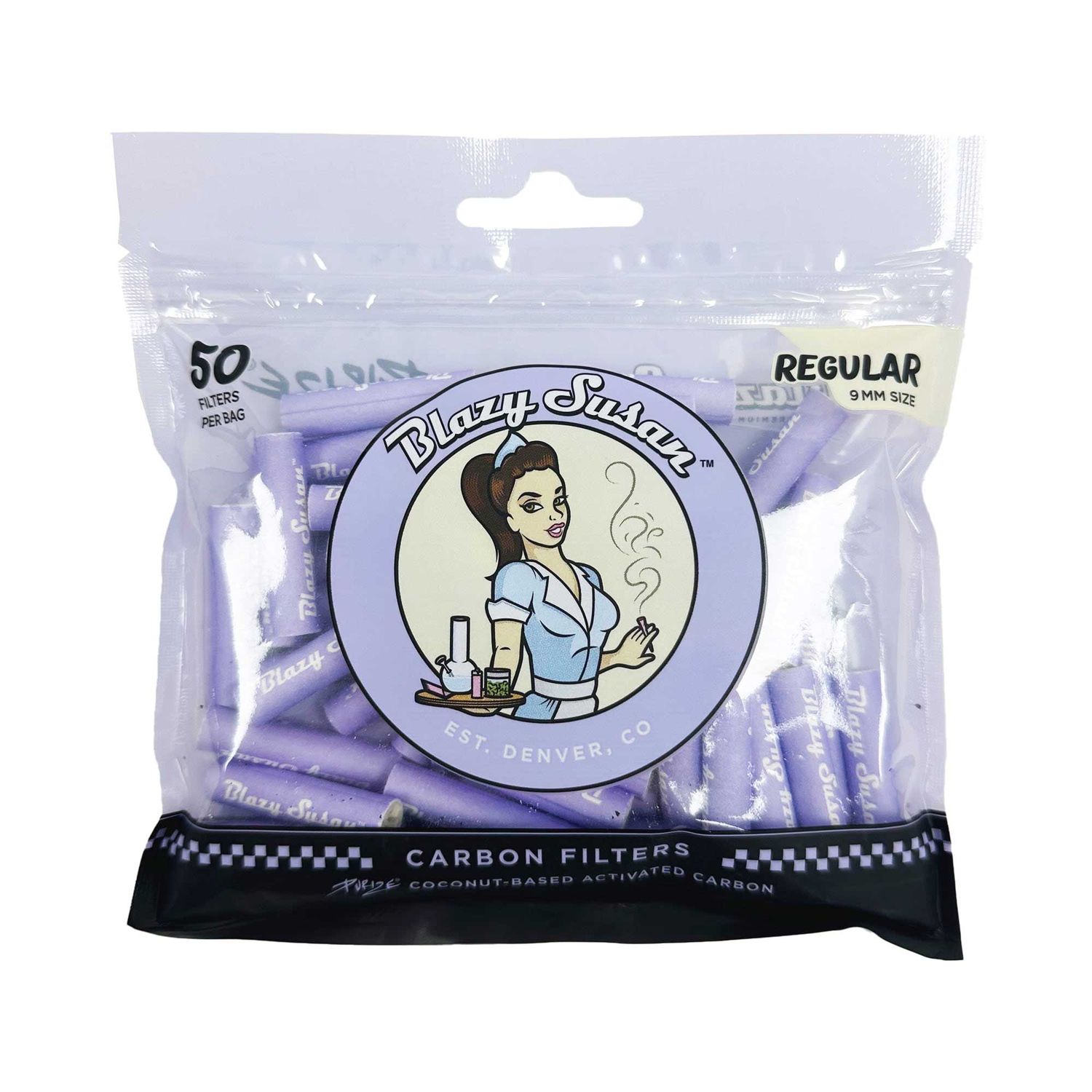 Blazy Susan x Purize Charcoal Activated Filter Tips 50ct bag