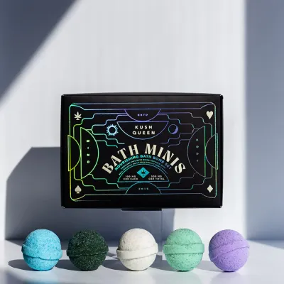 Kush Queen Mini Bath Bomb Collection 5ct 10mg CBD each