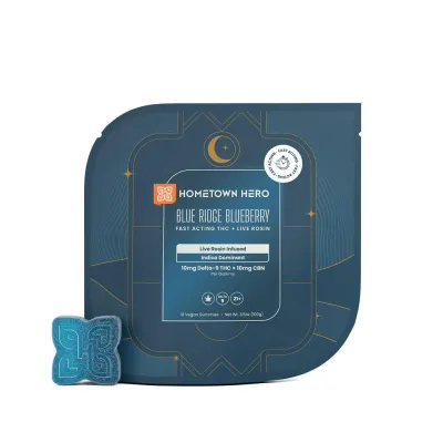 Hometown Hero Live Rosin Infused Gummies 10mg