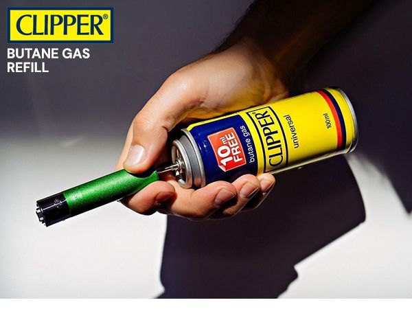 Clipper 100% Isobutane Fuel | 300ml (10 oz.) 12X Refined Butane