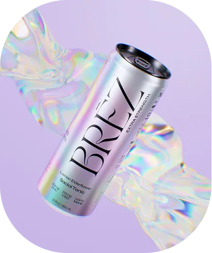 Brez Seltzer OG Extra Strength 10mg THC 20mg CBD 50mg Lion&#39;s Mane