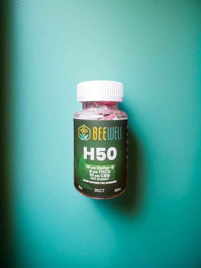 Bee Well H50 Gummies Delta 9, THCH, CBG  30ct