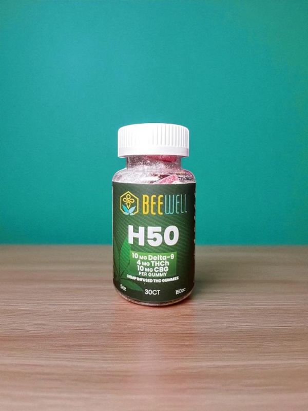 Bee Well H50 Gummies Delta 9, THCH, CBG  30ct