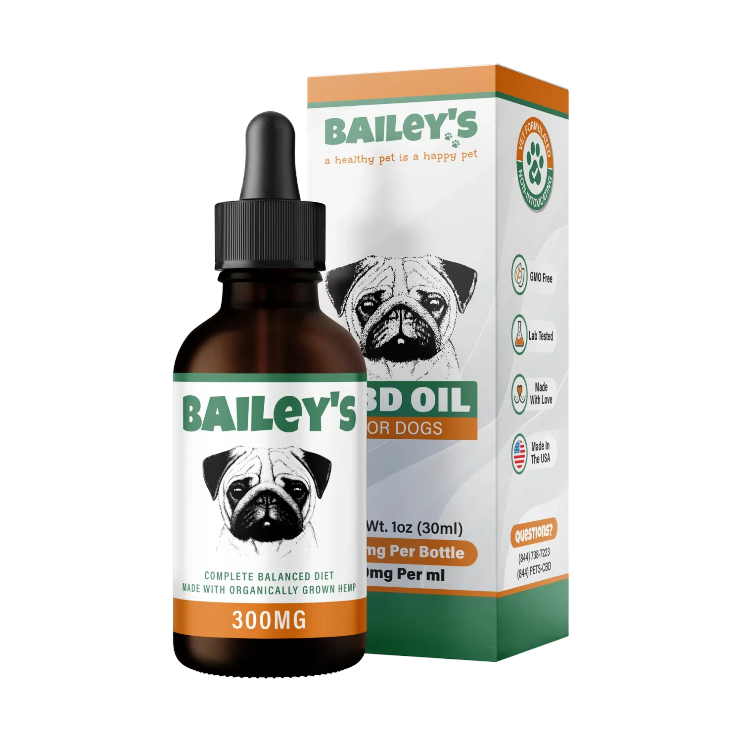 Bailey&#39;s CBD Oil for Dogs 30ml 300mg