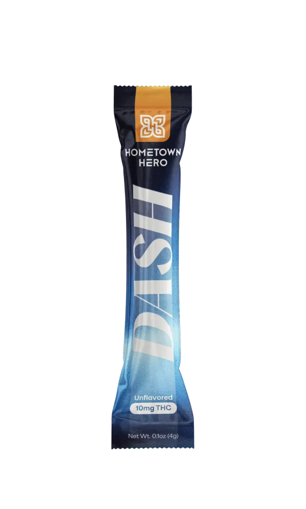 Hometown Hero Dash Unflavored THC Powder 10ct 10mg D9 (Single)