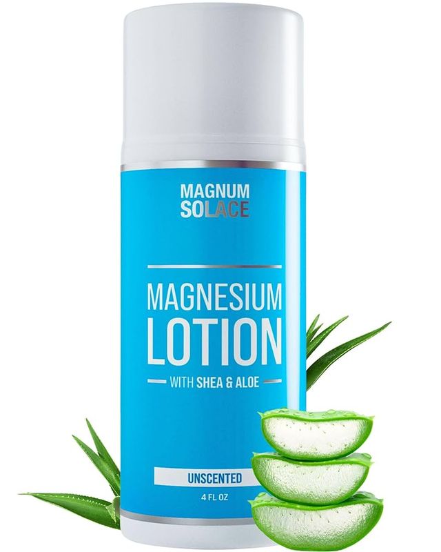 Magnum Solace Magnesium Lotion Restless Legs &amp; Muscle Pain Relief Unscented 4oz