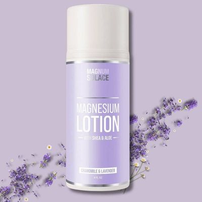 Magnum Solace Magnesium Lotion Chamomile Lavender Aloe and Shea 4oz