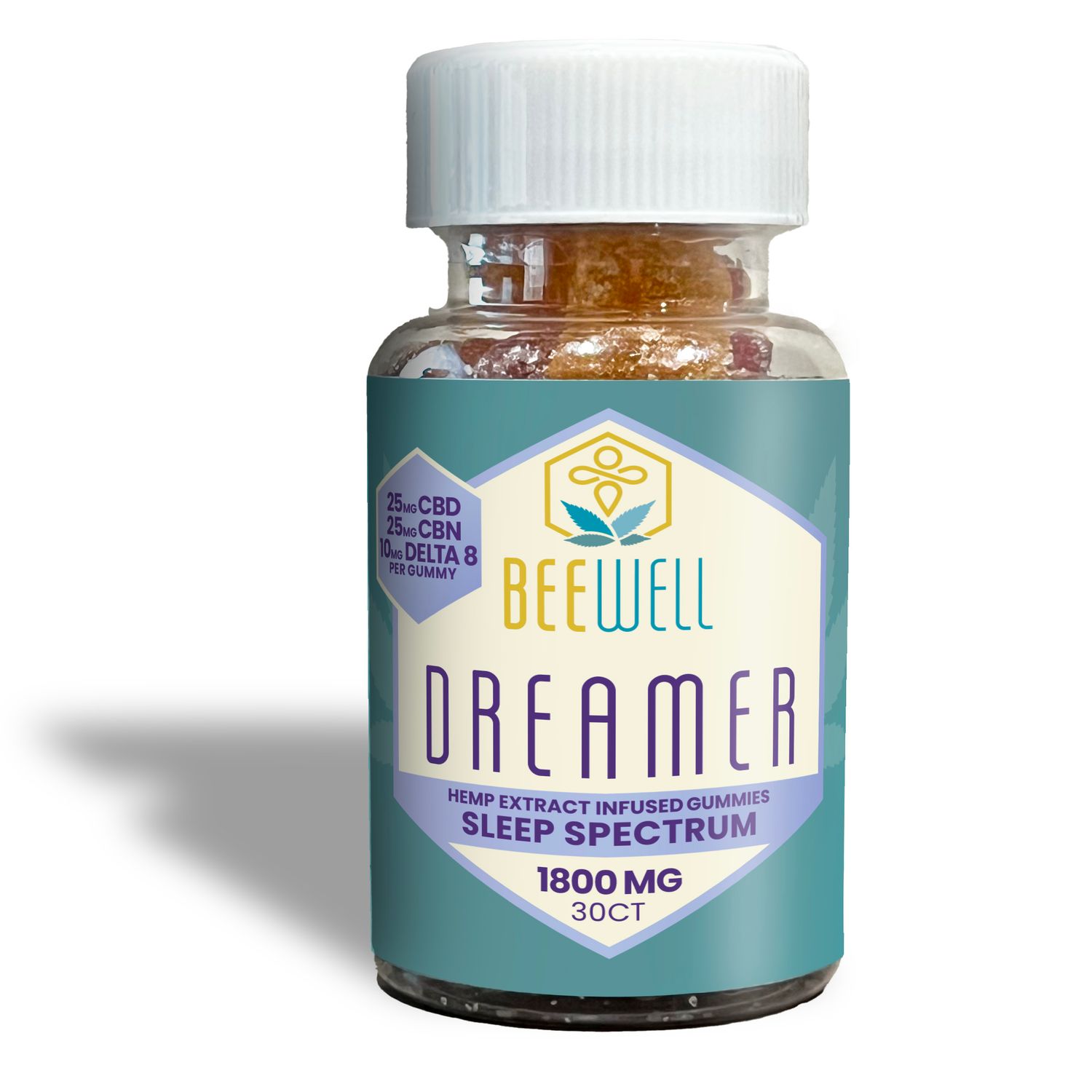 Bee Well CBD Dreamer Gummies (CBD, CBN, D9) 30ct 2100mg