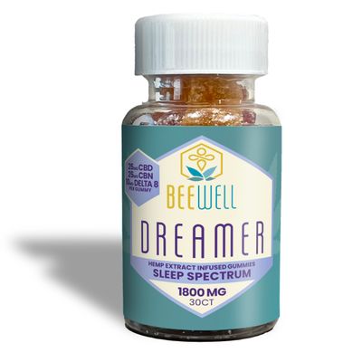 Bee Well CBD Dreamer Gummies (CBD, CBN, D9, CBG) 30ct
