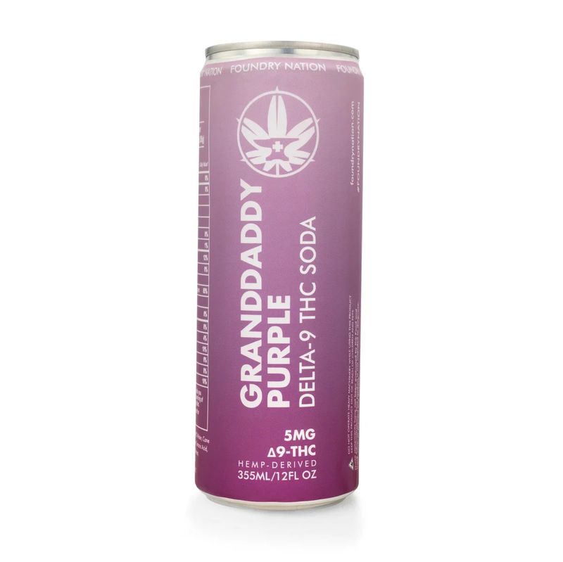Foundry Soda 12 oz 5mg D9 Granddaddy Purple