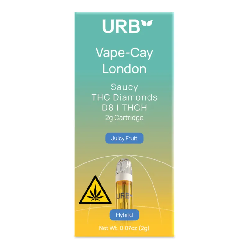 URB Saucy THC Diamonds Cartridge 2.2 ML