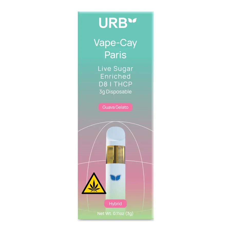 Urb Live Sugar Disposable (Vape Cay Paris ) 3g Guava Gelato (Hybrid)