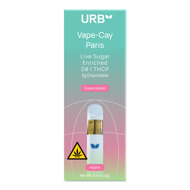Urb Live Sugar Disposable (Vape Cay Paris ) 3g Guava Gelato (Hybrid)
