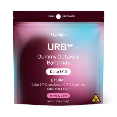 URB Vegan Gummy 1750mg 35ct Delta 8 &amp; 10