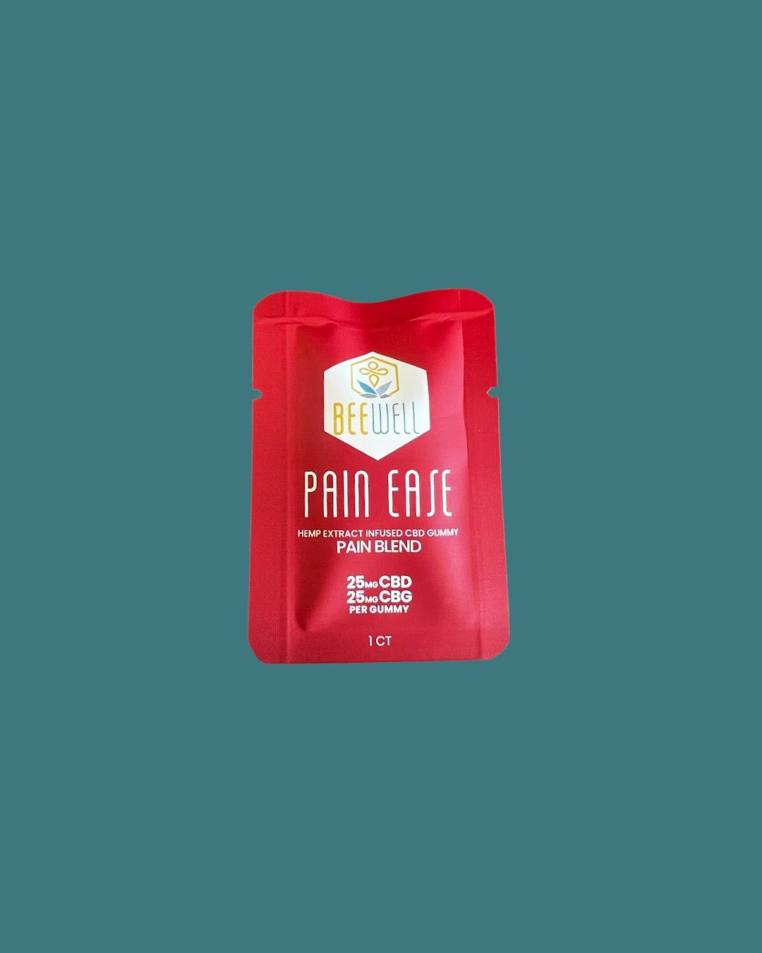 Bee Well CBD Pain Ease Gummies 50mg (CBD, CBG)  1ct 50mg