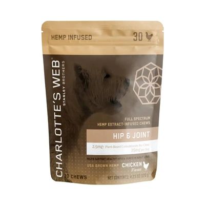Charlotte&#39;s Web Pet Chew 2.5mg CBD 30ct