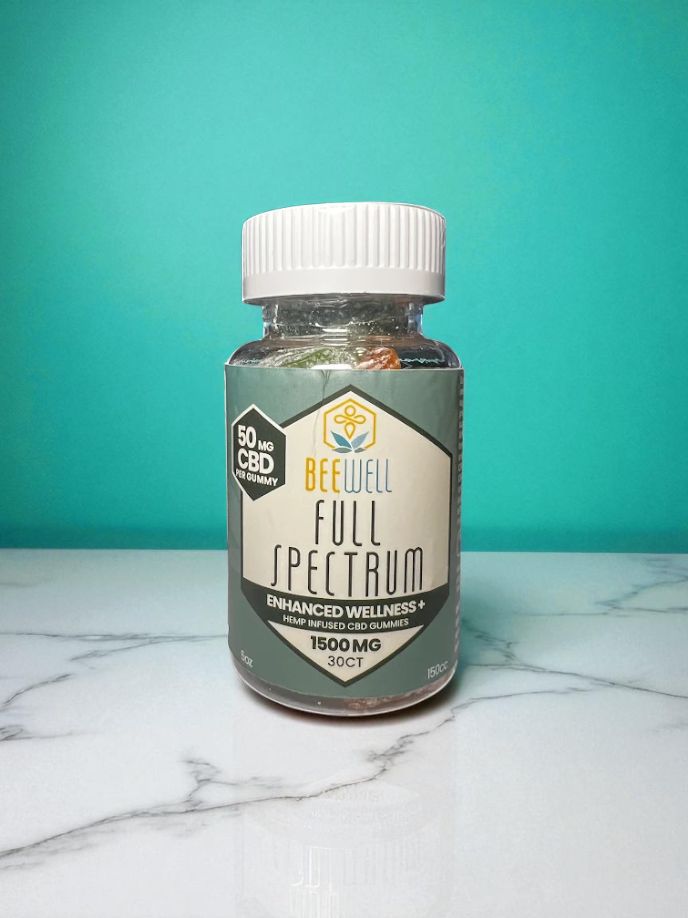 Bee Well CBD Wellness Full Spectrum Gummies 60ct 3000mg