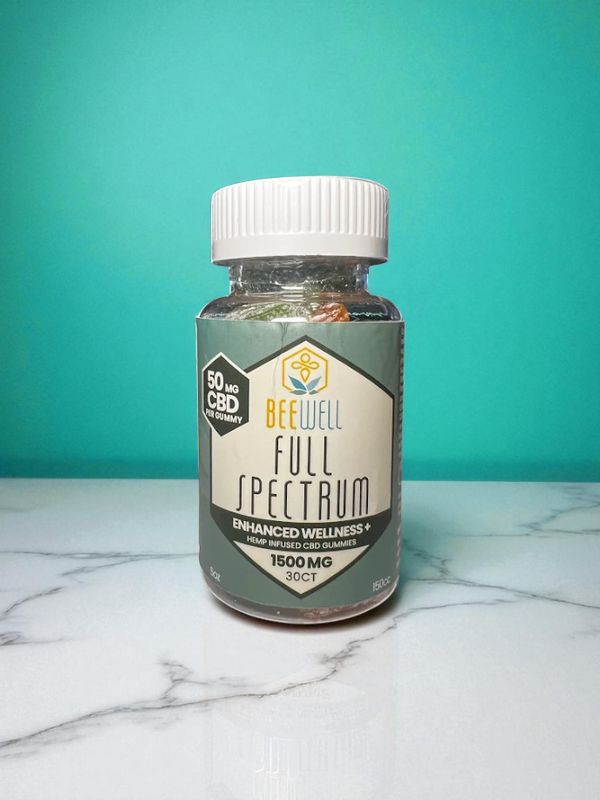 Bee Well CBD Wellness Full Spectrum Gummies 60ct 3000mg