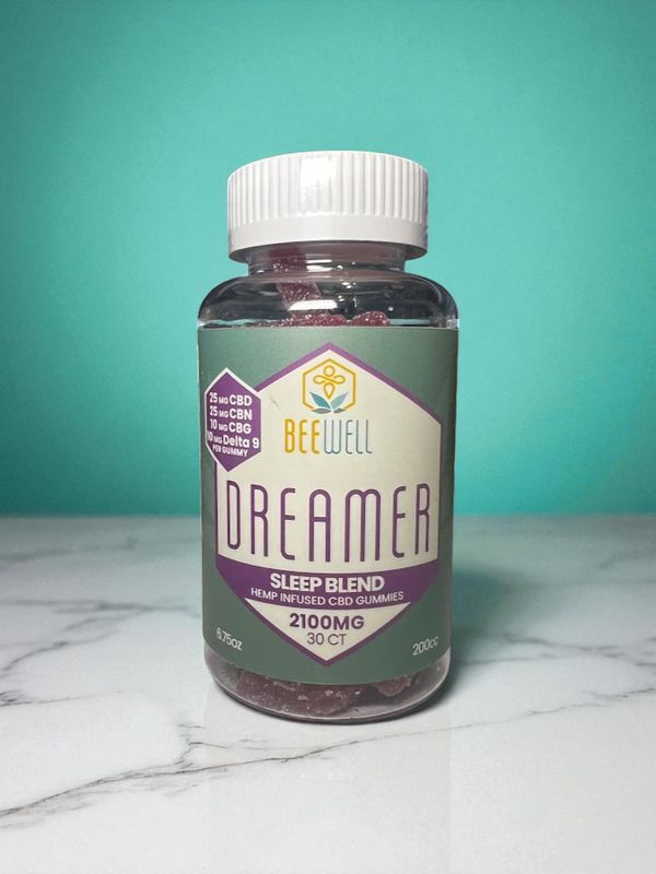 Bee Well CBD Dreamer Gummies (CBD, CBN, D9, CBG) 30ct