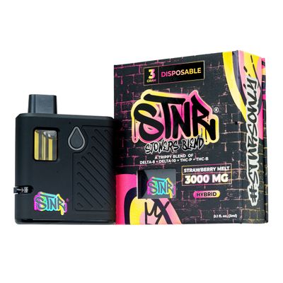 STNR Stoner Blend Disposable 3g Delta 8 Delta 10 THC-P THC-B Strawberry Melt (Hybrid)