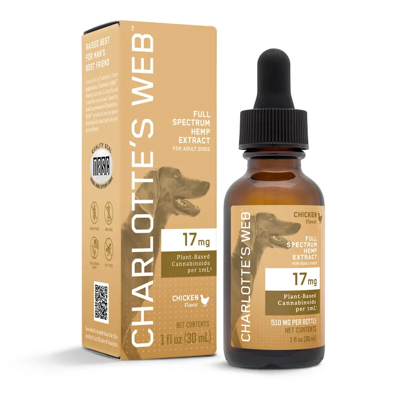 Charlotte&#39;s Web Pet Oil 17mg 30ml
