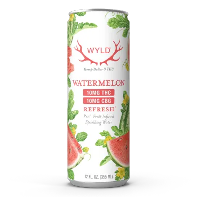 Wyld Hemp Watermelon 1:1 THC:CBG Sparkling Waters
