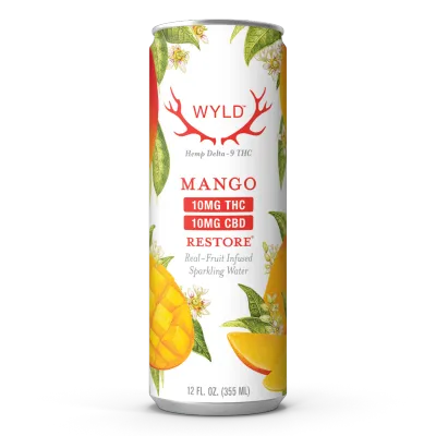 Wyld Hemp Mango 10mg:10mg 1:1 THC:CBD Sparkling Waters