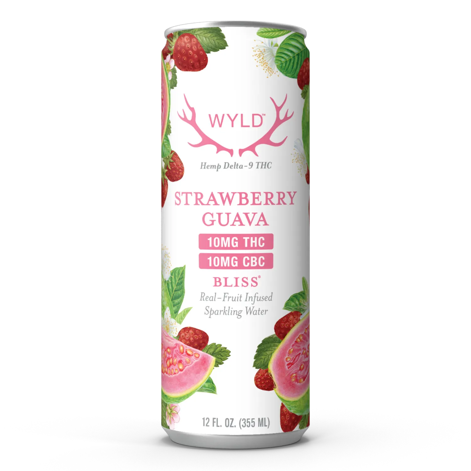 Wyld Hemp Strawberry Guava 1:1 THC:CBC Sparkling Waters