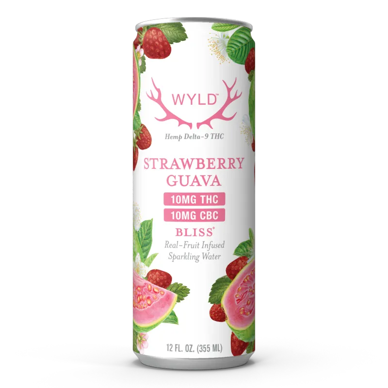 Wyld Hemp Strawberry Guava 1:1 THC:CBC Sparkling Waters
