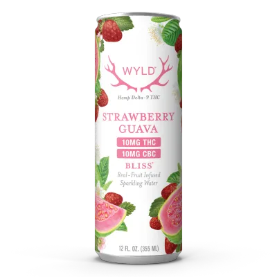 Wyld Hemp Strawberry Guava 1:1 THC:CBC Sparkling Waters