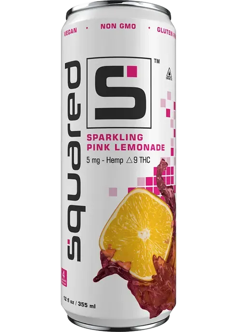 Squared Soda 12oz 5mg D9 Sparkling Pink Lemonade